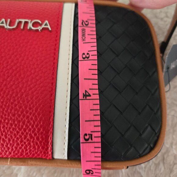 Nautica Bag Strait On Woven Indigo Multi New With Tags MSRP 59 - Picture 7 of 7